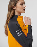 MIDLAYER Quarter Zip Ladies Formula One 1 McLaren Papaya & Grey NEW!