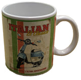 MUG Italian Moped El Clasico Nostalgic Design Coffee Cup New! Fine China