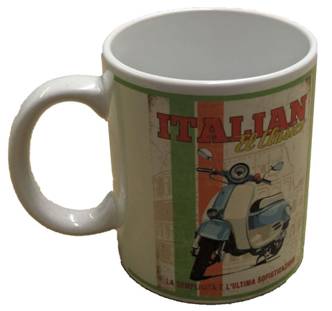 MUG Italian Moped El Clasico Nostalgic Design Coffee Cup New! Fine China