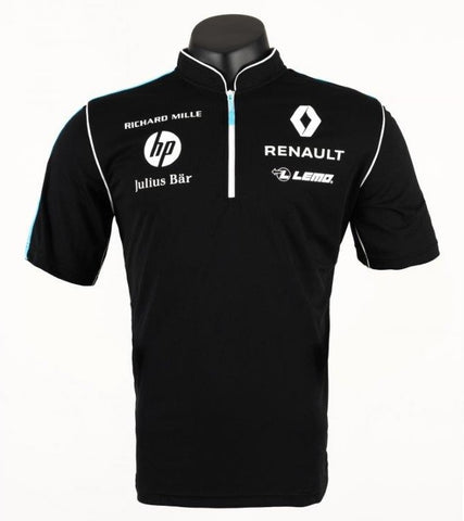 POLO Shirt Zip Formula E Renault NEW 1 E.DAMS Sponsor Poloshirt Buemi Prost XXS