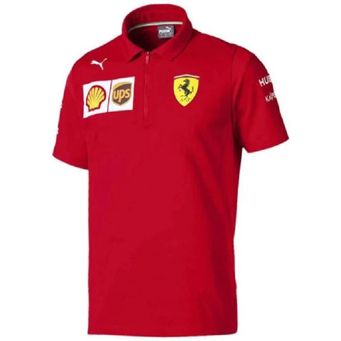 POLO Scuderia Ferrari Childrens Formula One 1 Team Poloshirt NEW! Kids Red 13-14