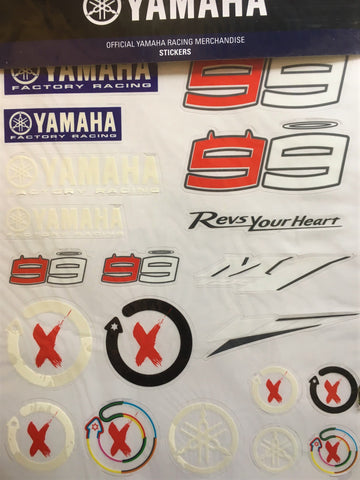 STICKER Pack MotoGP Jorge Lorenzo YAMAHA 99 Bike Superbike BSB Multicolour NEW