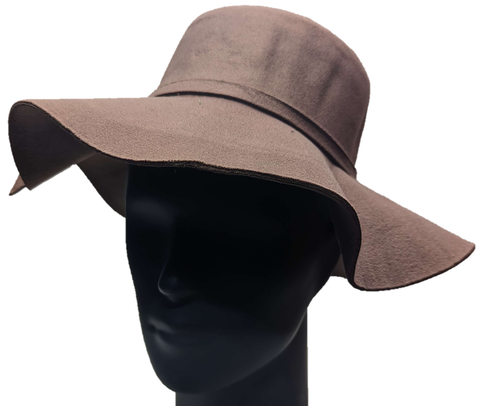 ** HAT Floppy Brim Fedora Tan LADIES Fashion Summer Sun Protection NEW! TH13105