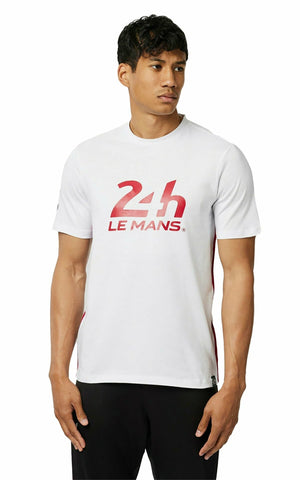 T-SHIRT Sportscar 24 Hours Heures Du Le Mans Castore NEW Logo White S