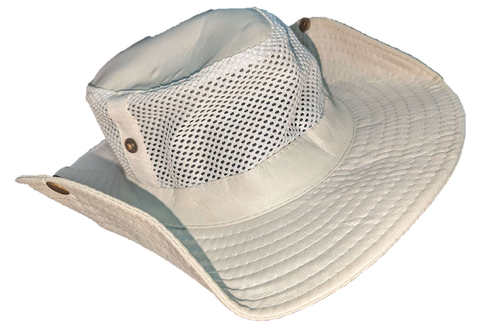 HAT Wide Brim Lightweight Safari Bush Unisex Festival Summer White NEW! SF001007