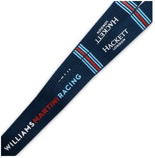 * LANYARD Williams Martini Racing Passholder KeyClip Neckstrap Formula One 1 NEW