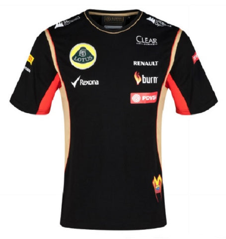 T-SHIRT Adult Formula One 1 Lotus F1 Team NEW! PDVSA Maldonado 2014/5