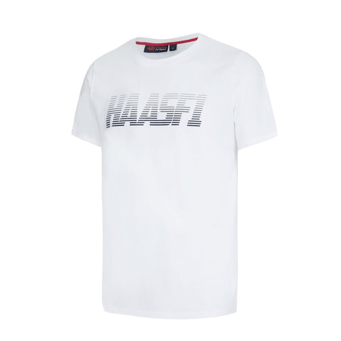 T-SHIRT Tee Formula One 1 Mens Haas F1 Team NEW! USA Graphic Cotton White