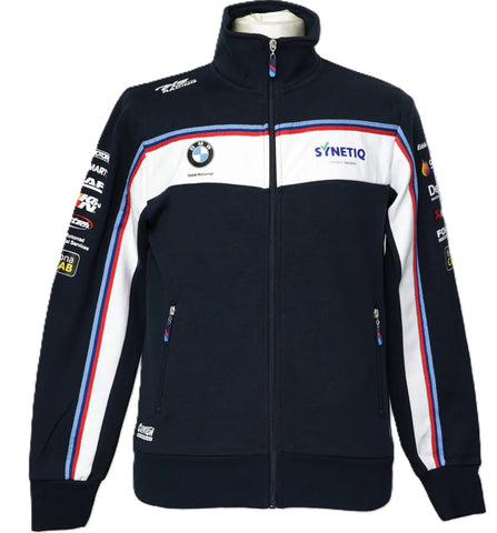 SWEATSHIRT BMW Synetiq Motorrad Full Zip Superbike Bike MotoGp Tracktop NEW!