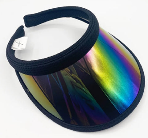 ** CAP Visor Black Protection Premium Unisex One Size Summer Sun Shade NEW!