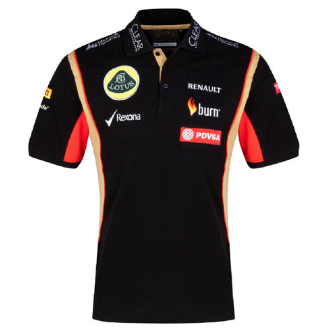 POLO Shirt Adult Formula One 1 Lotus F1 Team NEW! PDVSA Sponsor 2014/5