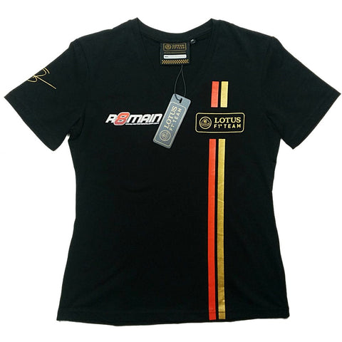 T-SHIRT Tee ladies Formula One 1 Lotus  F1 Team NEW! Grosjean 2014/5 Extra Large