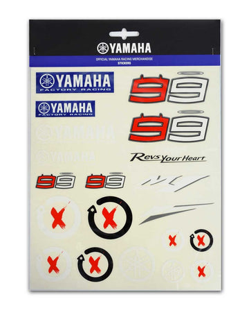 MotoGP Jorge Lorenzo Por Fuera Yamaha 99 Superbike Sticker Pack