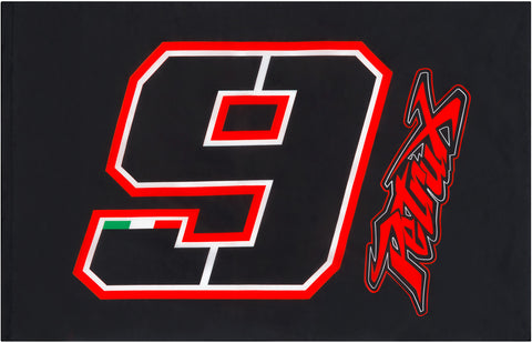* FLAG MotoGP Danilo Petrucci Ducati Petrux 9 Bikes Motorcycle NEW! Black