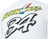 T-SHIRT 3502-06 Longsleeve  Bike MotoGP  Kevin Schwantz 34 NEW! White