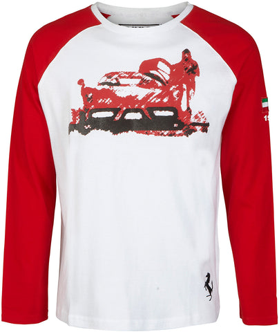 Scuderia Ferrari F1 Longsleeve T-Shirt - White/Red 1947 - Size: Mens