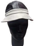 ** HAT Bucket Black And White PU Festival Summer Sun Protection NEW! SF104040