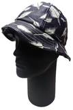 ** HAT Feather Print Bucket Purple Festival Summer Sun Protection NEW! SF112020