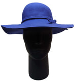 ** HAT Floppy Fedora Bright Blue LADIES Fashion Summer Sun Protection NEW! TH022