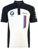 BMW Motorrad World Superbike Team Bike WSBK Polo ShirtWhite/Navy Size: Mens