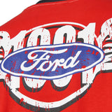 RallyCross MSE Ford Splatter Rally Red Short Sleeve T-Shirt - Size: Mens