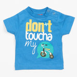 Do - Design Moped T-Shirt Baby Scooter Toddler White & Blue - Size: Kids