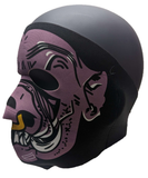Printed Purple Demon Hog Novelty Face Ski Mask - Gift