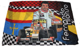 * Flag Formula One 1 Renault ING F1 Team NEW! Chequered & Spanish Flags Alonso 2