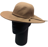 Camel Floppy Fedora Hat - Sun Protection - TH009010 - Size: Ladies One
