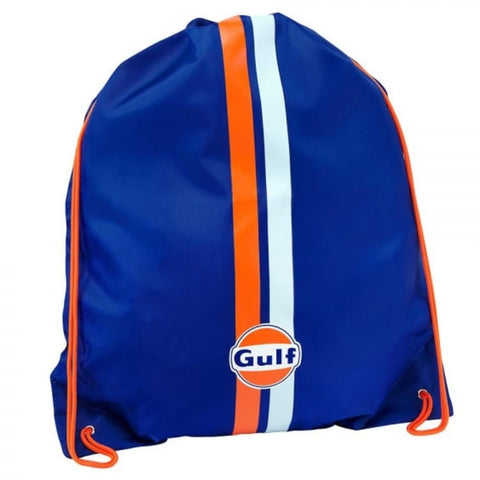 Gulf Oil Racing Collection Logo Pullbag String School Gym Le Mans Bag