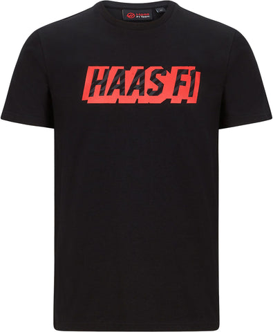 Haas F1 Team USA Graphic Logo Black Men's T-Shirt Size