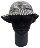 HAT Bucket Black White HoundstoothSummer Sun Protection Size: One Size SF115040