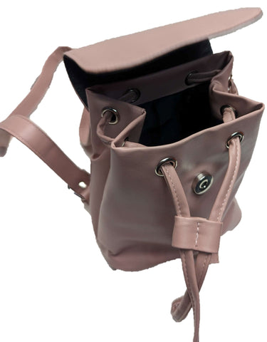 ** BAG Mini Backpack Drawstring Holiday Small Rucksack Fully Lined Pink NEW!