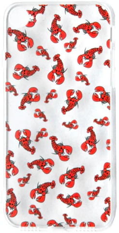 ** CASE iPhone 7 Lobster Shapes Claws Design See Through Phone Protection NEW!