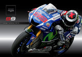 * KEYRING Yamaha Factory Racing Team MotoGP Jorge Lorenzo 99 Bike Keychain NEW!
