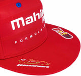 CAP Hat Mahindra Racing Flat Peak Jerome D'Ambrosio Formula E Team NEW! Red