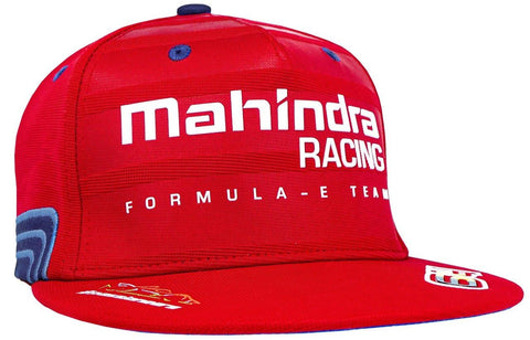 CAP Hat Mahindra Racing Flat Peak Jerome D'Ambrosio Formula E Team NEW! Red