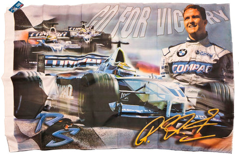 * Flag Formula One 1 Ralf Schumacher BMW F1 Team NEW! Motorsport Merchandise
