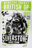 T-Shirt MotoGP Bike Monster Grand Prix Silverstone SPEED 2022 NEW! WHITE