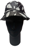 ** HAT Feather Print Bucket Hat Black Summer Sun Protection NEW! SF112020