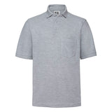 POLO T-Shirt Russell Heavy Duty Cotton Pique Poloshirt Work Golf R011M