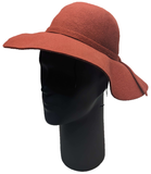 ** HAT Wide Brim Fedora Red Floppy LADIES Fashion Summer Sun Protection NEW!