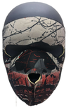 * FACEMASK Halloween Printed Red Skull Funny Face Mask Covering Ski NEW! W72062