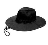HAT Wide Brim Lightweight Safari Unisex Festival Summer Black SF001007