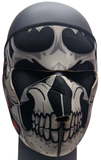 Halloween Skull Print Funny Face Mask - Bike Ski Headgear