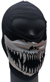 * FACEMASK Balaclava Fanged Lower Face Skull Print Full Mask Printed Ski NEW! W72088