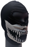 * FACEMASK Balaclava Fanged Lower Face Skull Print Full Mask Printed Ski NEW! W72088