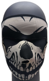 * FACEMASK Full Face Neoprene Ski Mask Skull Print Graphic Funny Joke NEW W72055