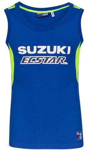 TOP M9V Ladies Vest Suzuki Ecstar MotoGP Team Womens Sponsor Singlet Bike NEW