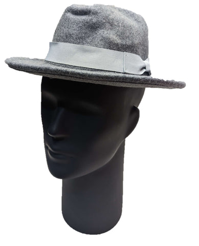 ** HAT with Grey Band Detail Fedora Fashion Summer Sun Protection NEW! TH142